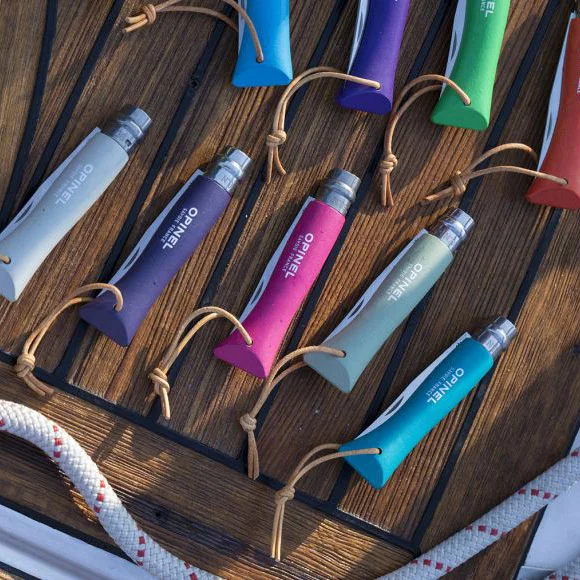 Nóż Opinel Colorama 06 inox grab turkusowy z rzemieniem (002200) - widok 4