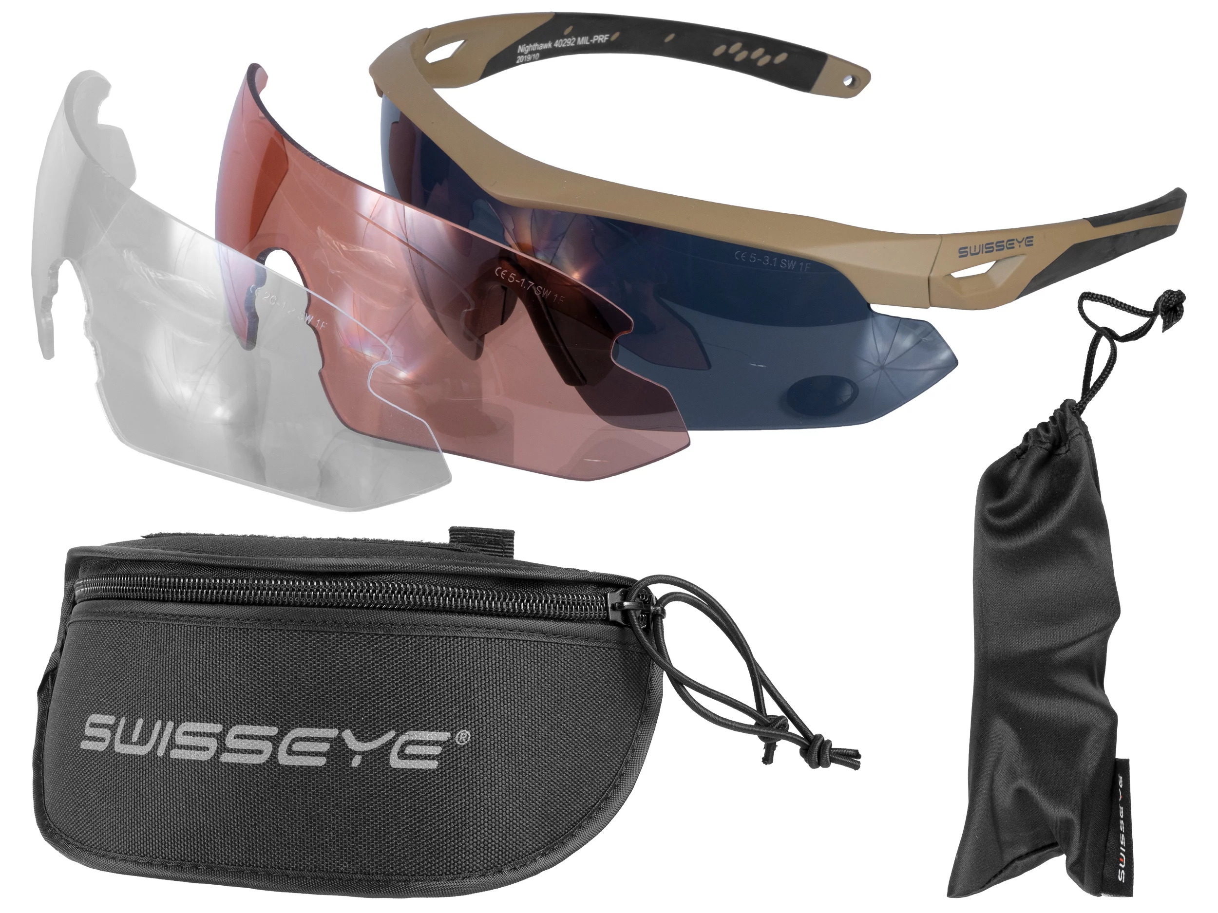 Okulary balistyczne SwissEye Nighthawk coyote (SE40292 / 0000242) SWISSEYE TACTICAL - widok 3
