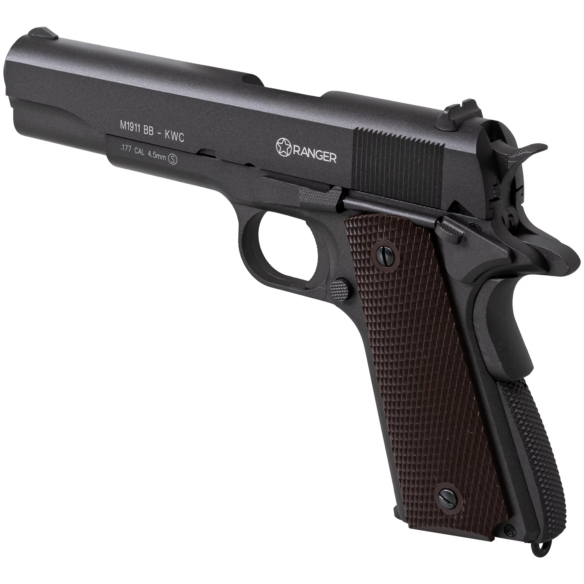 Pistolet wiatrówka RANGER M1911 BB KWC 4,5 mm BB 17-strzał. FULL METAL BlowBack CO2 (AAKCMB760AZB) - widok 4