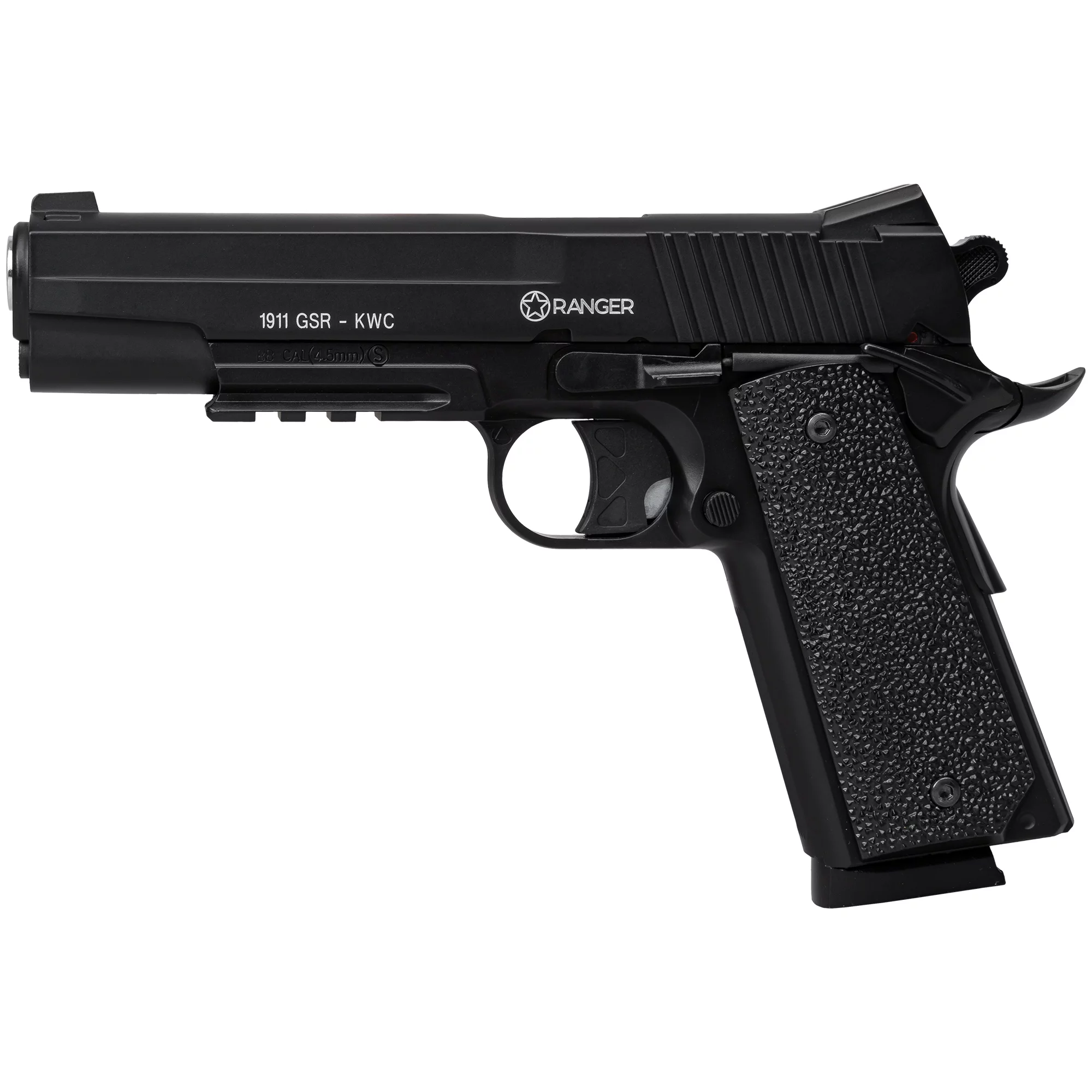 Pistolet wiatrówka RANGER 1911 GSR KWC kal. 4,5 BBs 20 strz. METAL SLIDE CO2 (AAKCMD421AZB) - widok 2