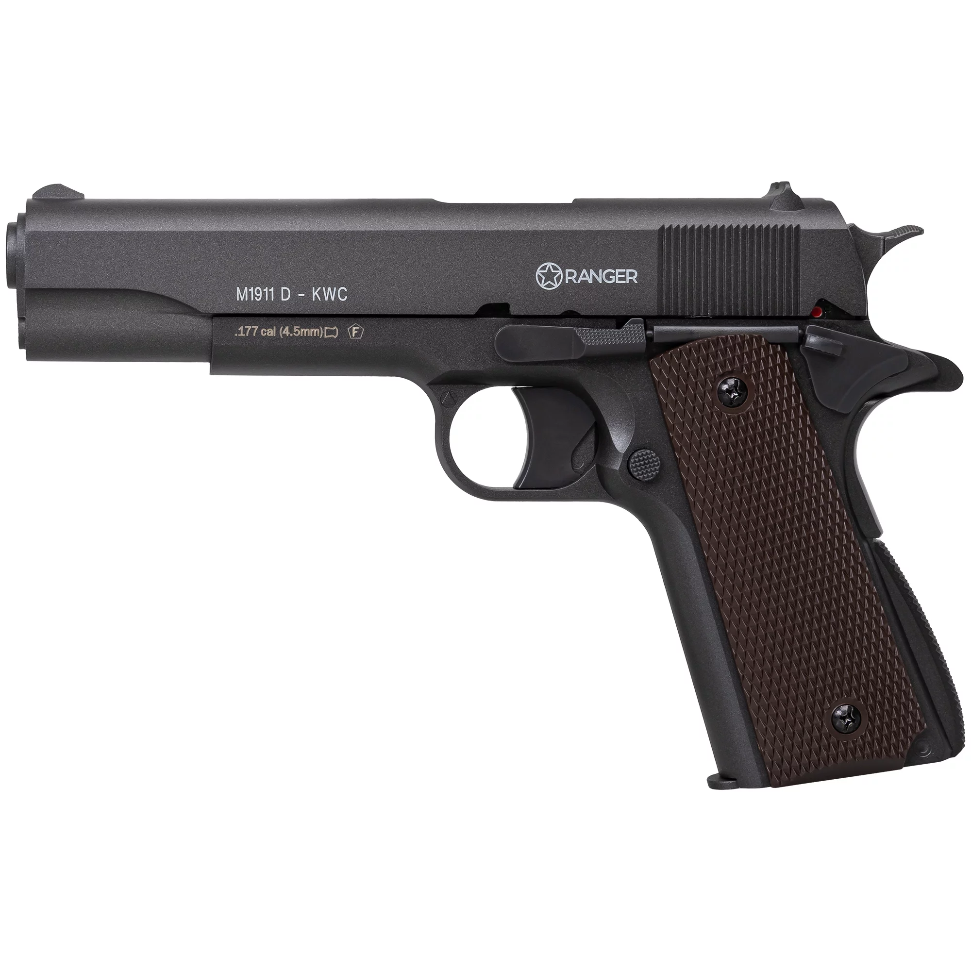 Pistolet wiatrówka RANGER M1911 Diabolo KWC kal. 4,5 2x6 strz. METAL SLIDE CO2 (AAKCPD761AZB) - widok 2