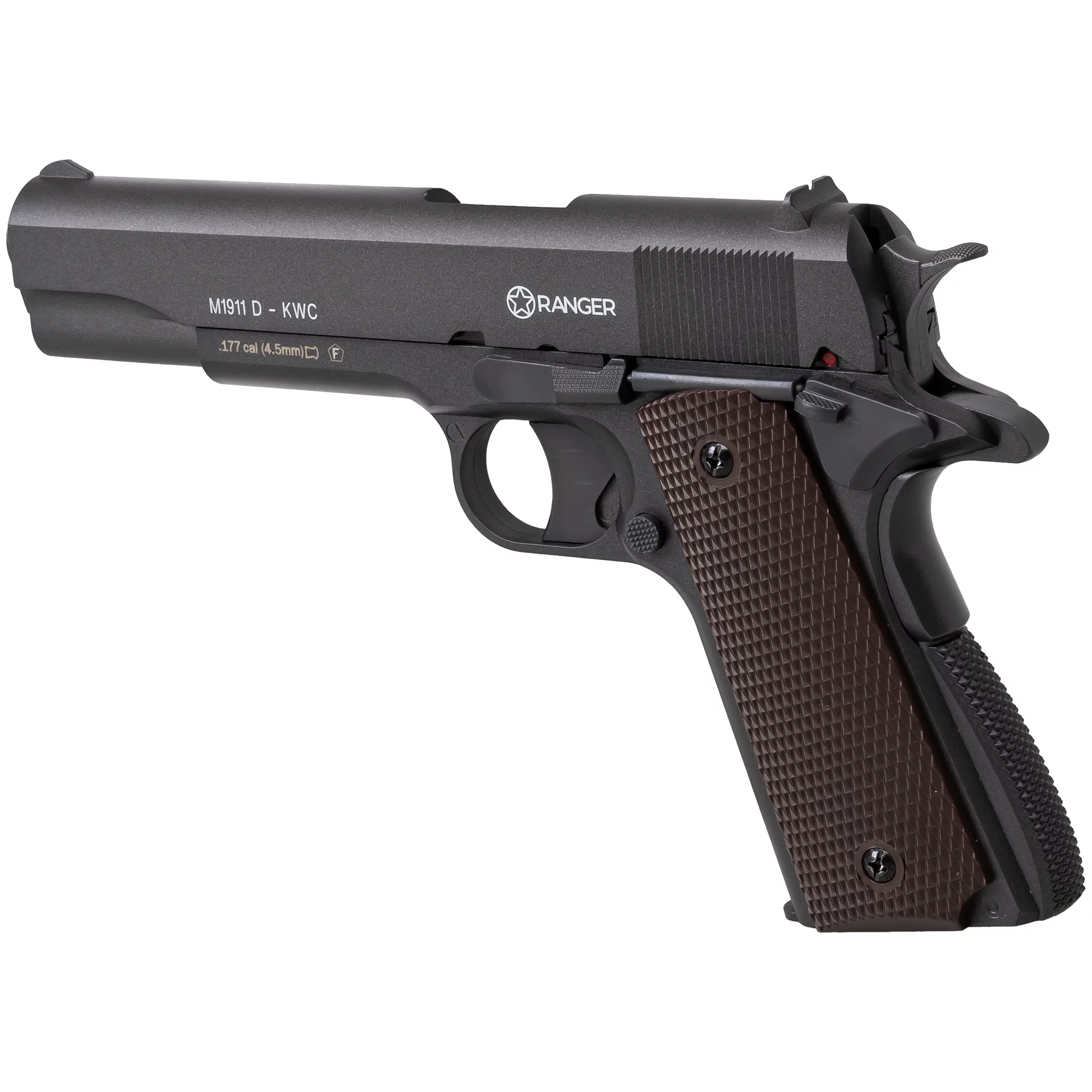 Pistolet wiatrówka RANGER M1911 Diabolo KWC kal. 4,5 2x6 strz. METAL SLIDE CO2 (AAKCPD761AZB) - widok 4