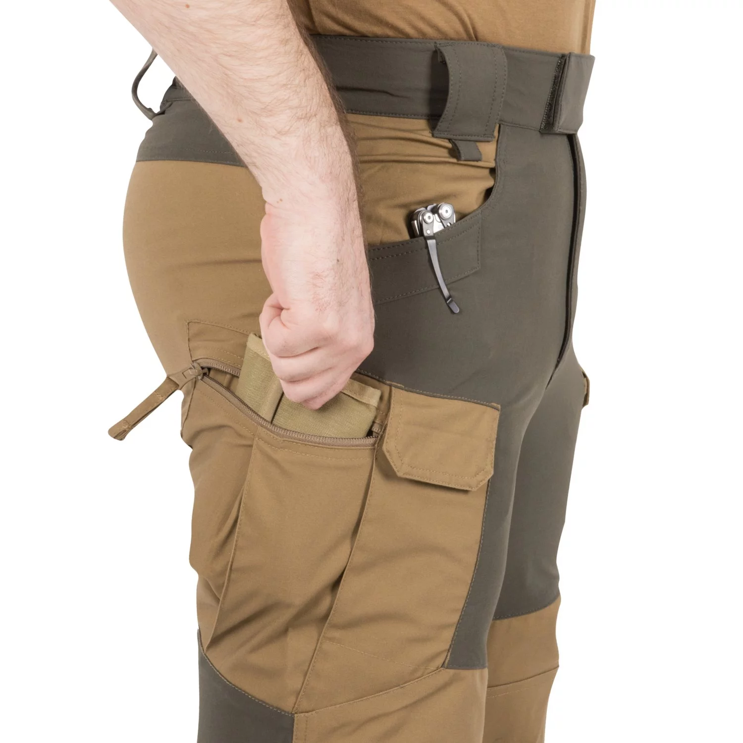Spodnie HELIKON HOP - Hybrid Outback Pants  DuraCanvas Taiga Green (SP-HOP-DC-09) HELIKON-TEX - widok 6