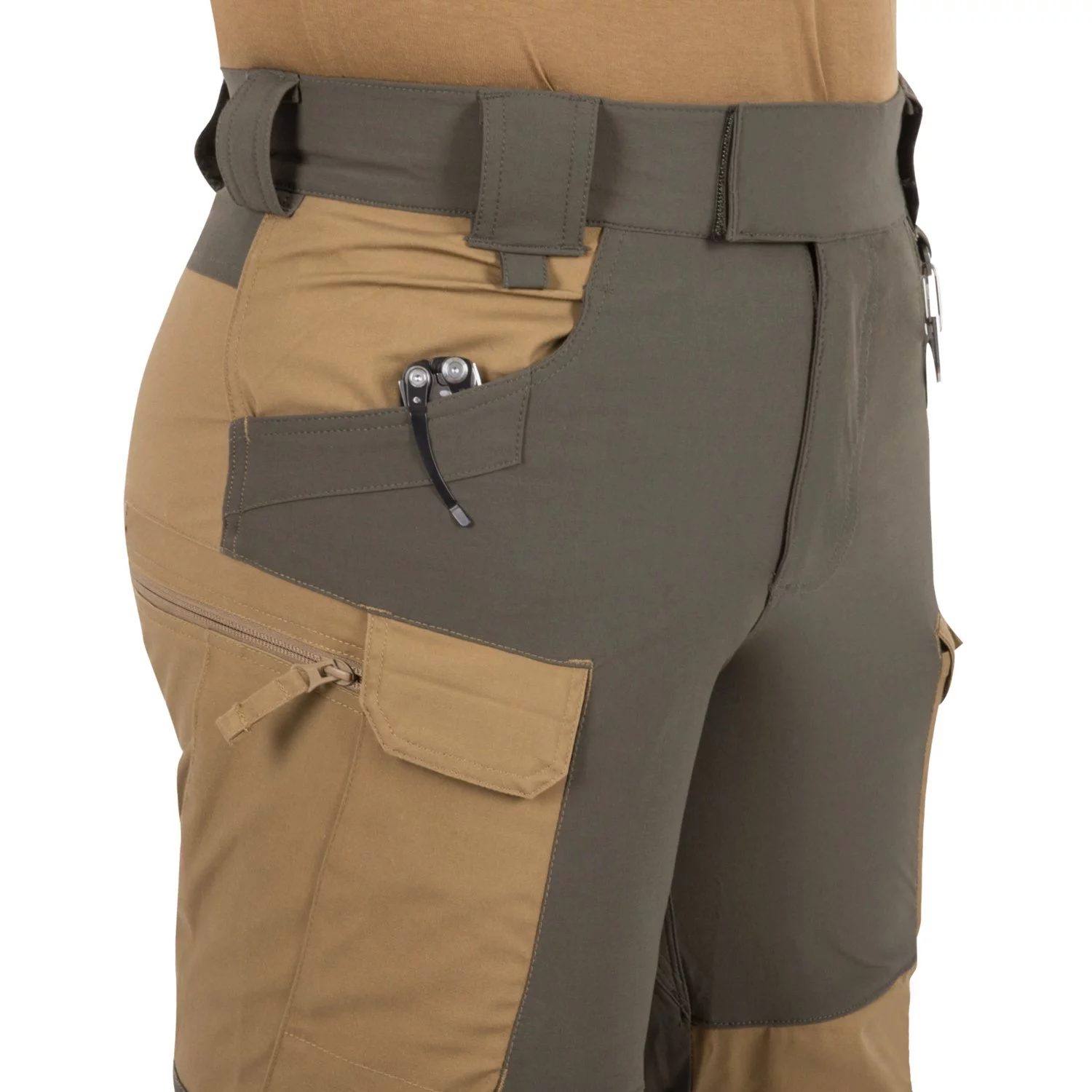Spodnie HELIKON HOP - Hybrid Outback Pants  DuraCanvas Taiga Green (SP-HOP-DC-09) HELIKON-TEX - widok 7