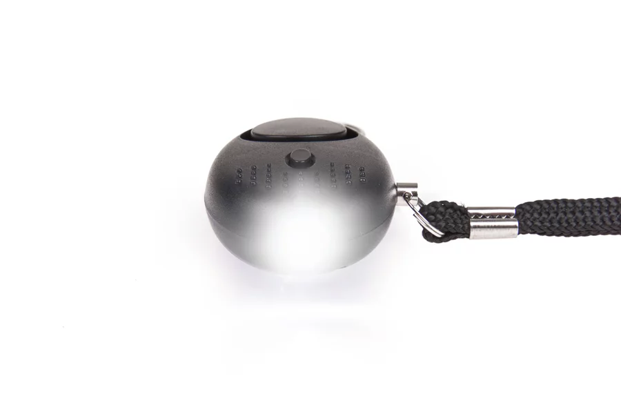 Alarm osobisty GUARD Scorpion z latarką LED, czarny, syrena 120dB (YC-003-BL) - widok 2