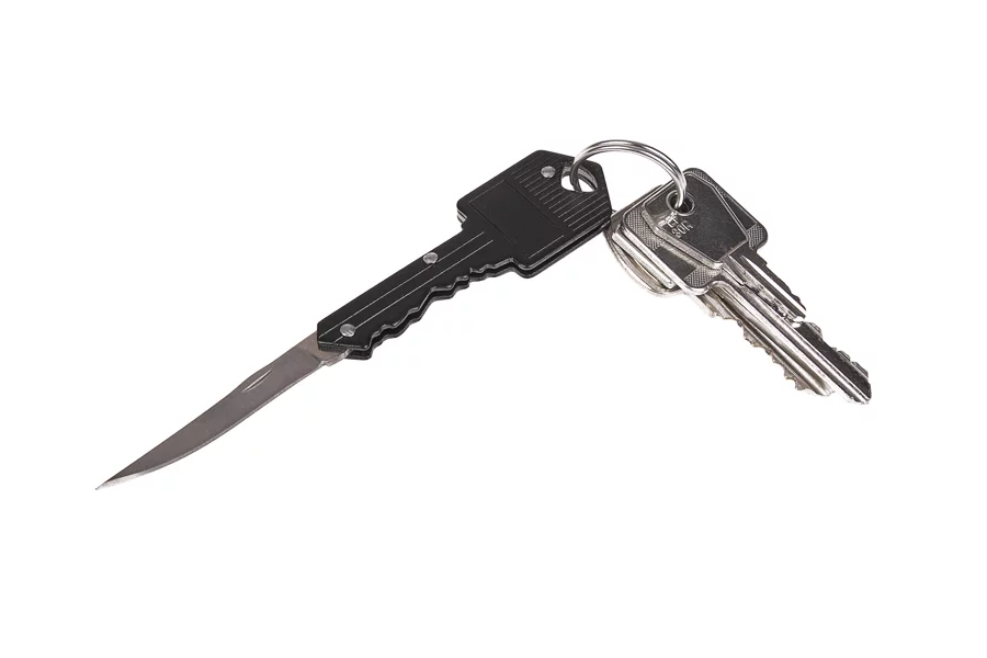 Nóż GUARD Key Knife, nóż składany w kluczu czarny (YC-006-BL) - widok 6
