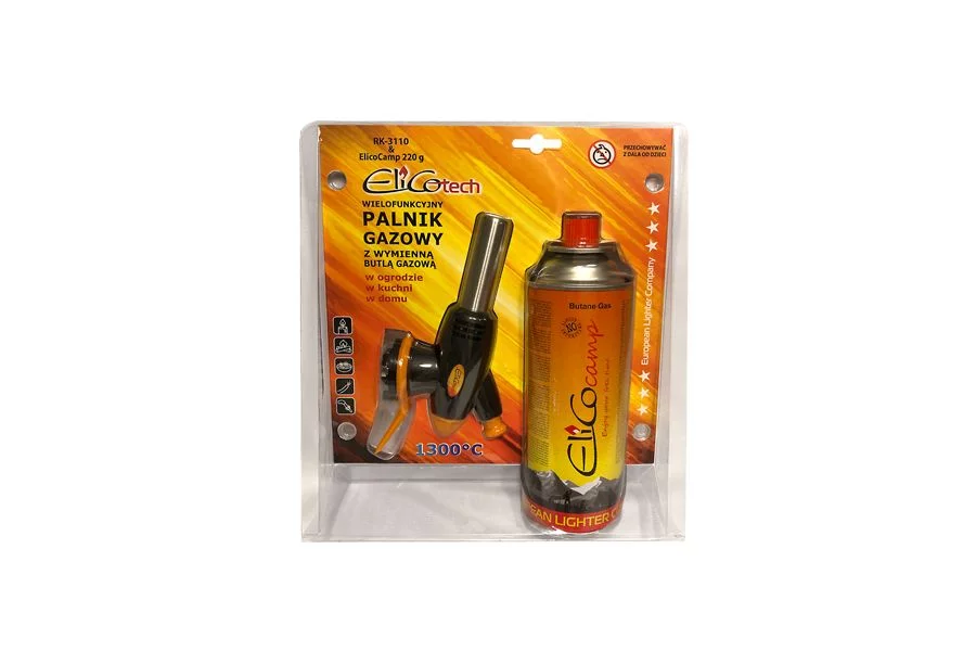 Palnik turystyczny ELICO RK-3110 z gazem 220g-zestaw - widok 2