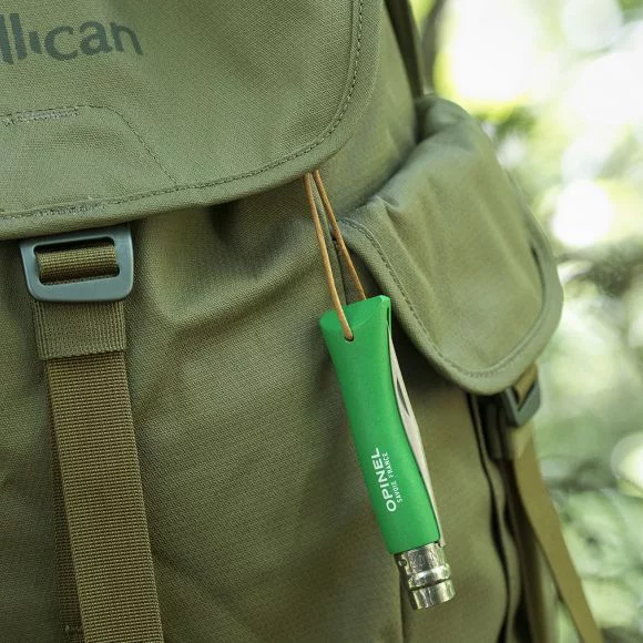 Nóż Opinel Colorama 07 inox grab zielony z rzemieniem (002210) - widok 2