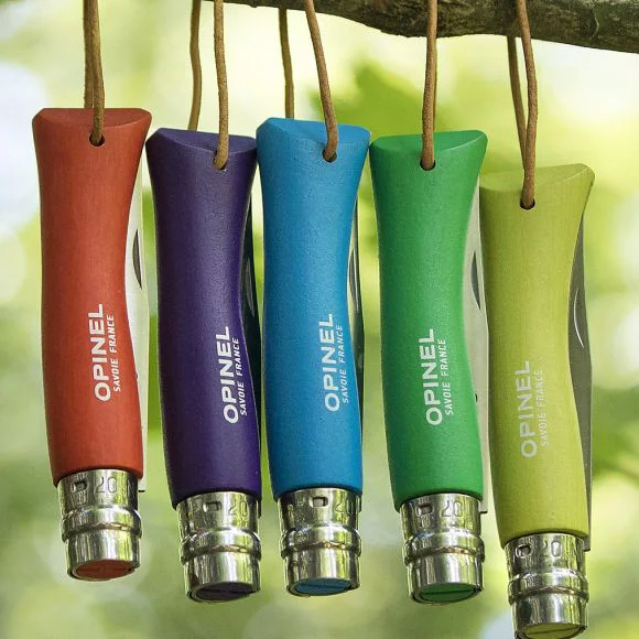 Nóż Opinel Colorama 07 inox grab zielony z rzemieniem (002210) - widok 3