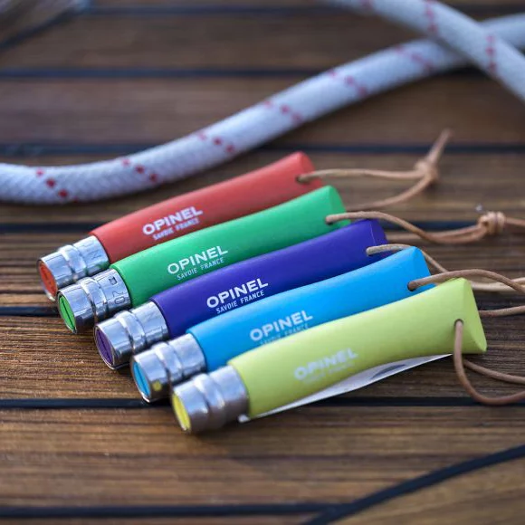 Nóż Opinel Colorama 07 inox grab zielony z rzemieniem (002210) - widok 4