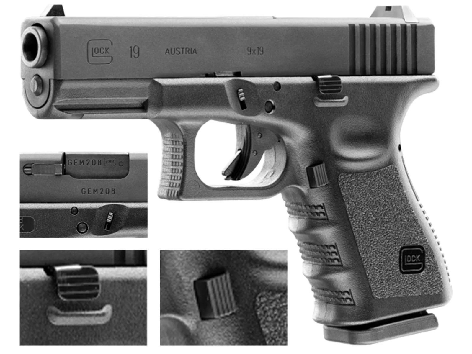 Pistolet ASG GLOCK 19 hop-up 6 mm (2.6413) - widok 2