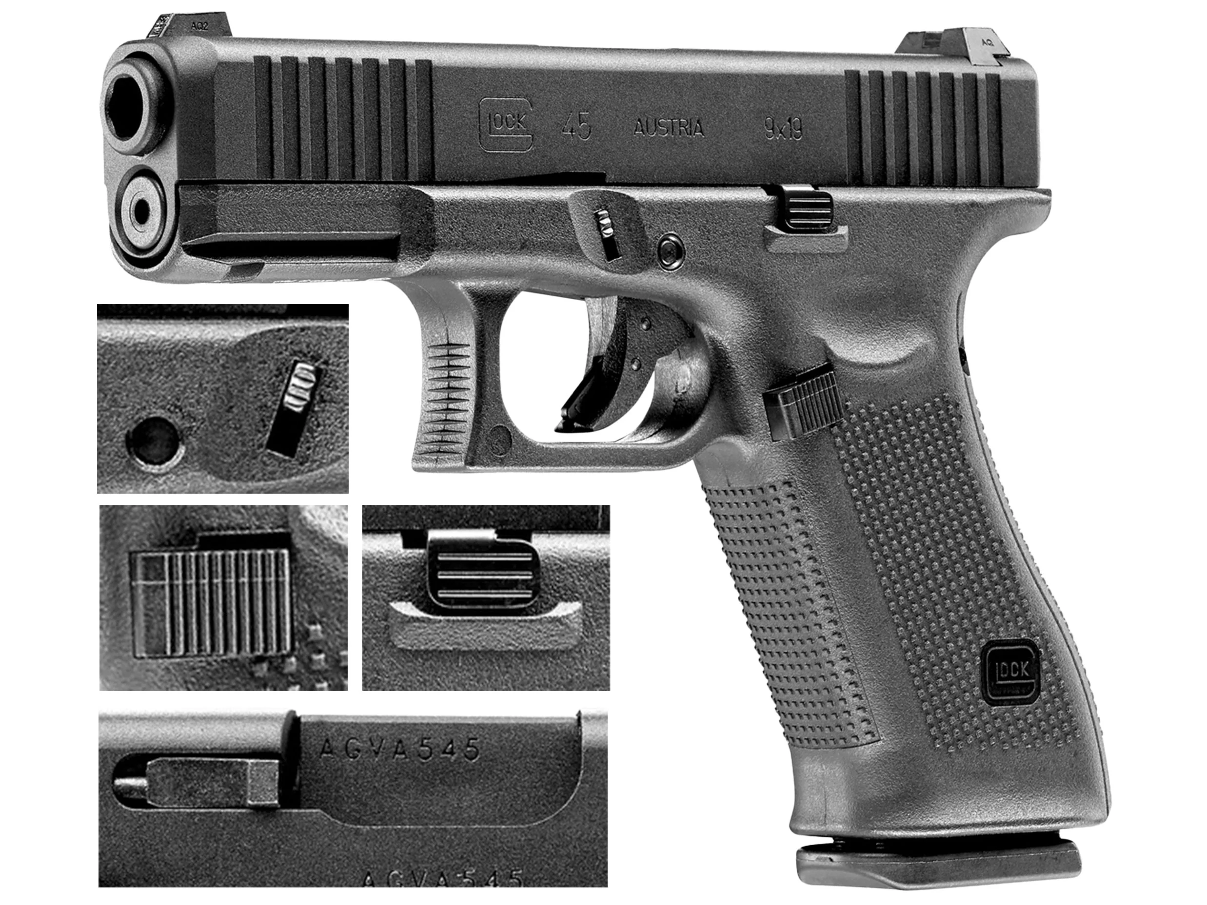 Pistolet ASG GLOCK 45 6 mm gas (2.6470) - widok 2
