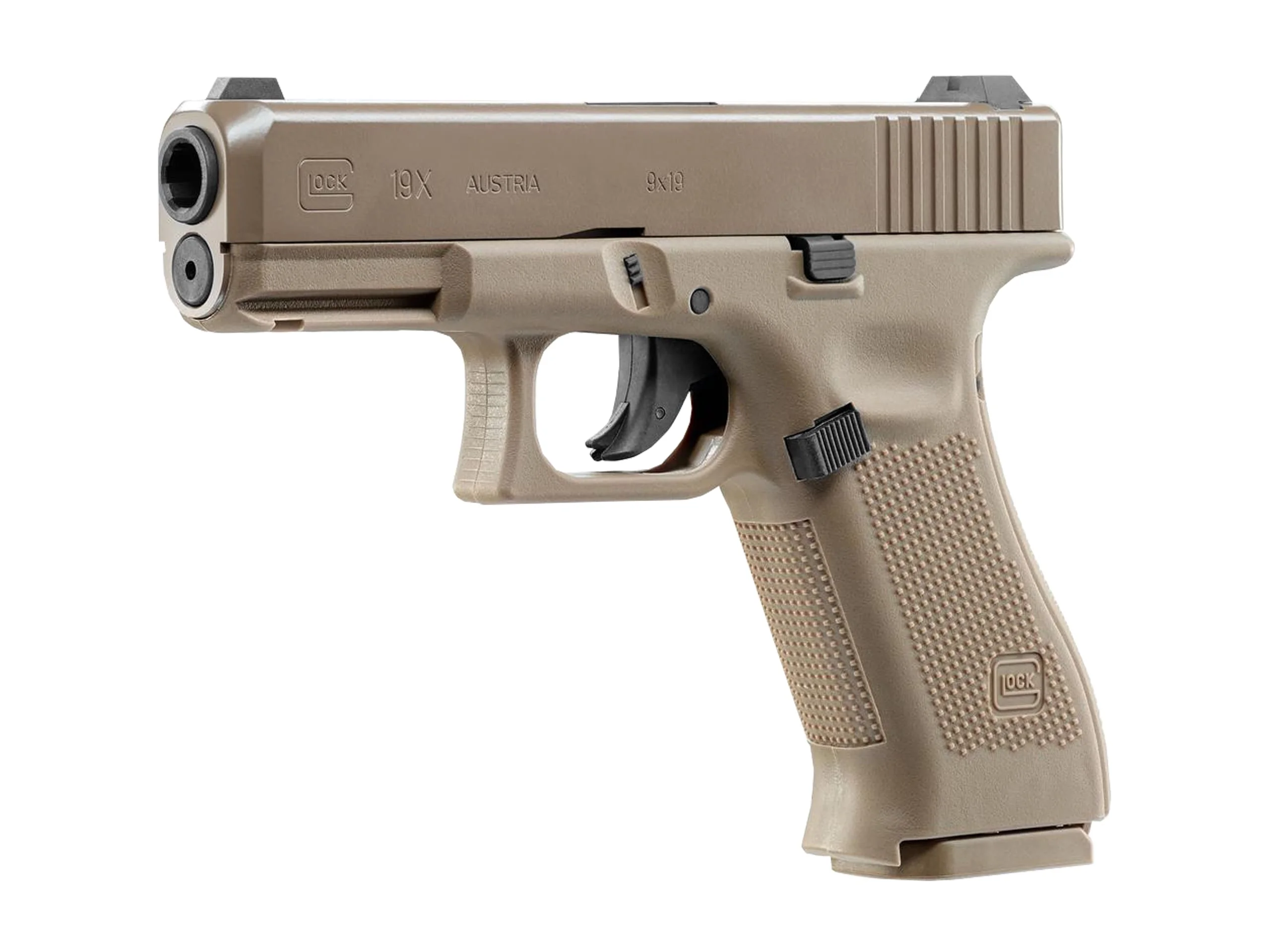 Pistolet wiatrówka GLOCK 19X 4,5 mm BB 19-strzał. coyote CO2 (5.8368)