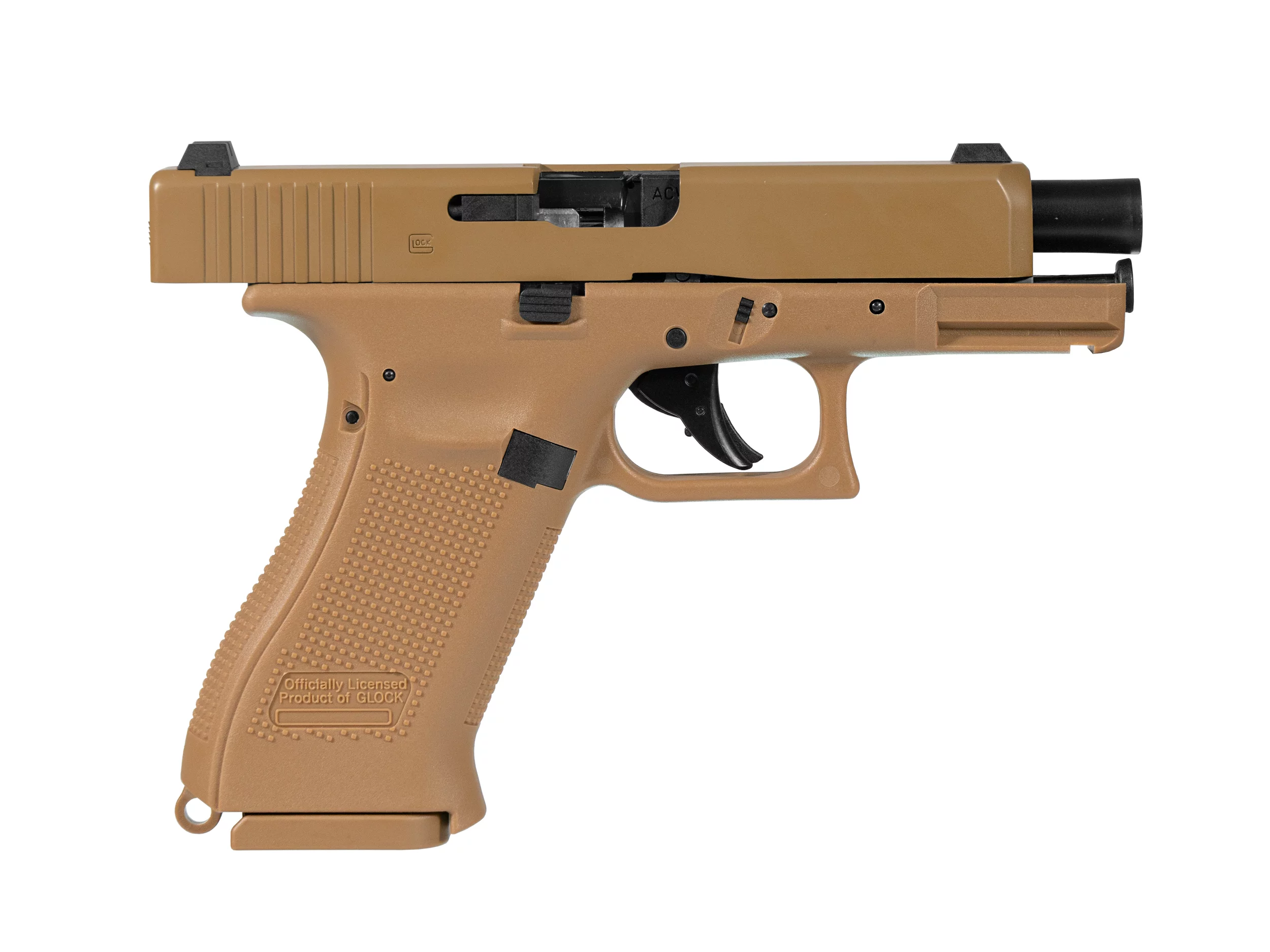 Pistolet wiatrówka GLOCK 19X coyote 4,5 mm BB 18-strzał BlowBack CO2 (5.8367)