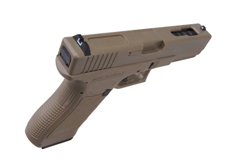 Pistolet ASG CYMA CM030 ver.II - TAN (Bez Akumulatora) (CYM-01-002326) - widok 6