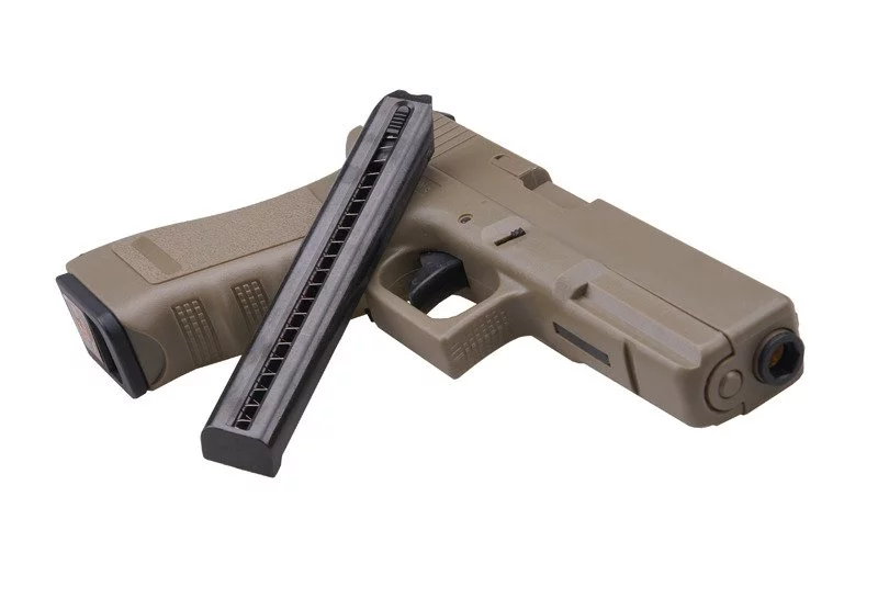 Pistolet ASG CYMA CM030 ver.II - TAN (Bez Akumulatora) (CYM-01-002326) - widok 5