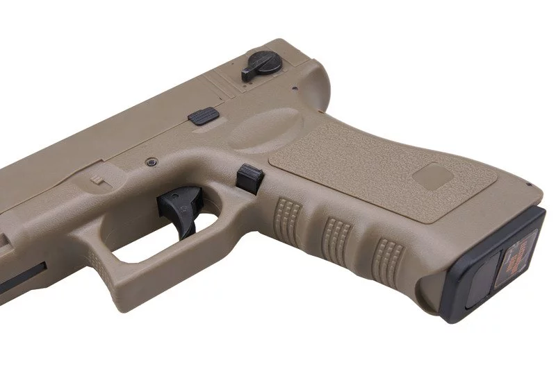 Pistolet ASG CYMA CM030 ver.II - TAN (Bez Akumulatora) (CYM-01-002326) - widok 4