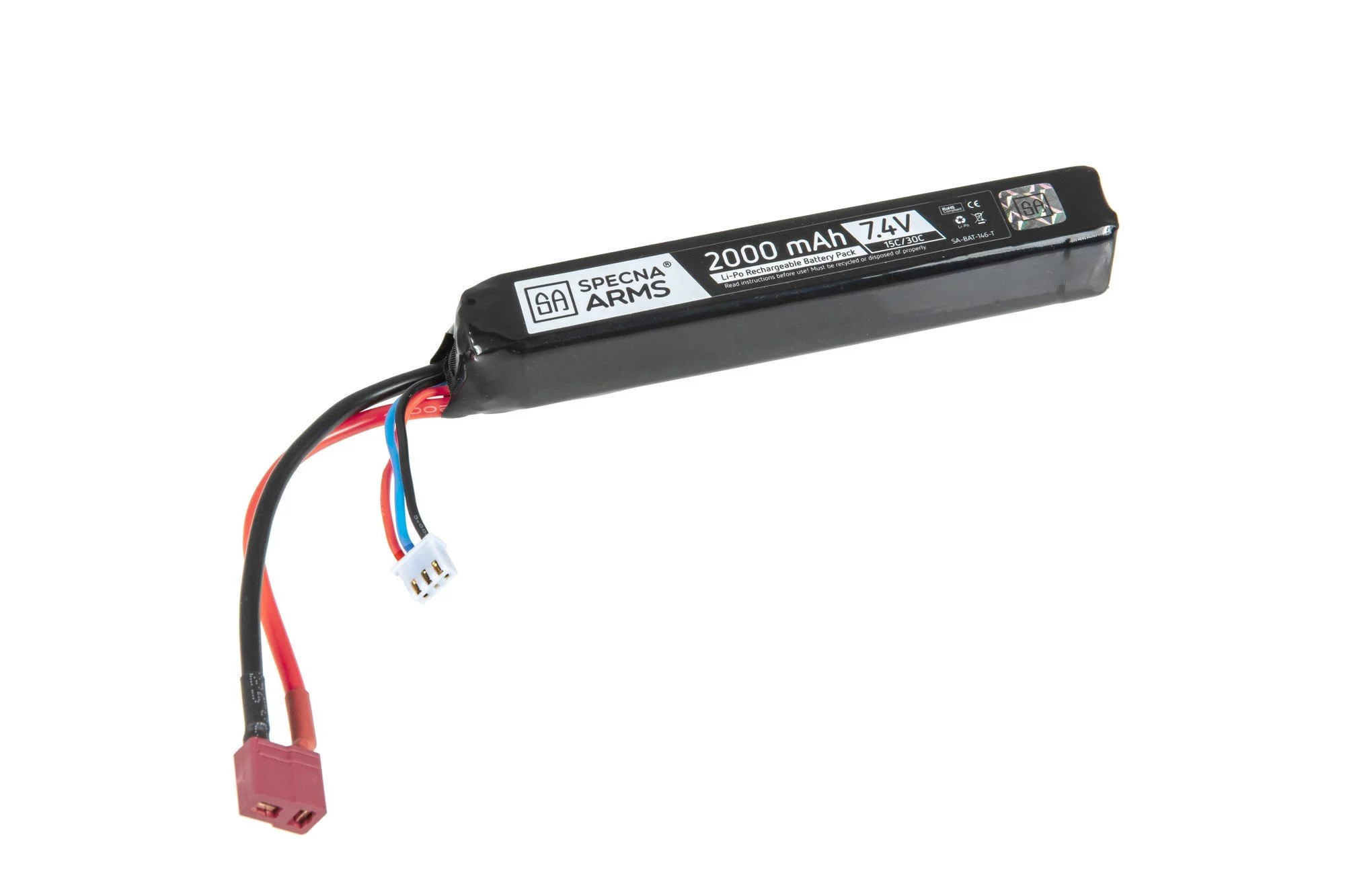 Akumulator LiPo 7,4V 2000mAh 15/30C - T-Connect (Deans) (SPE-06-024614) SPECNA ARMS - widok 3