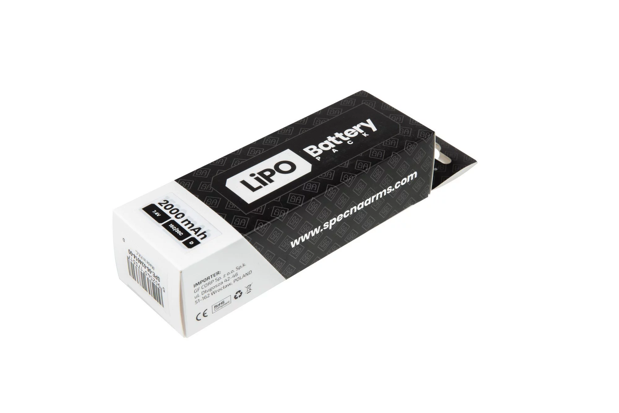 Akumulator LiPo 7,4V 2000mAh 15/30C - T-Connect (Deans) (SPE-06-024614) SPECNA ARMS - widok 4
