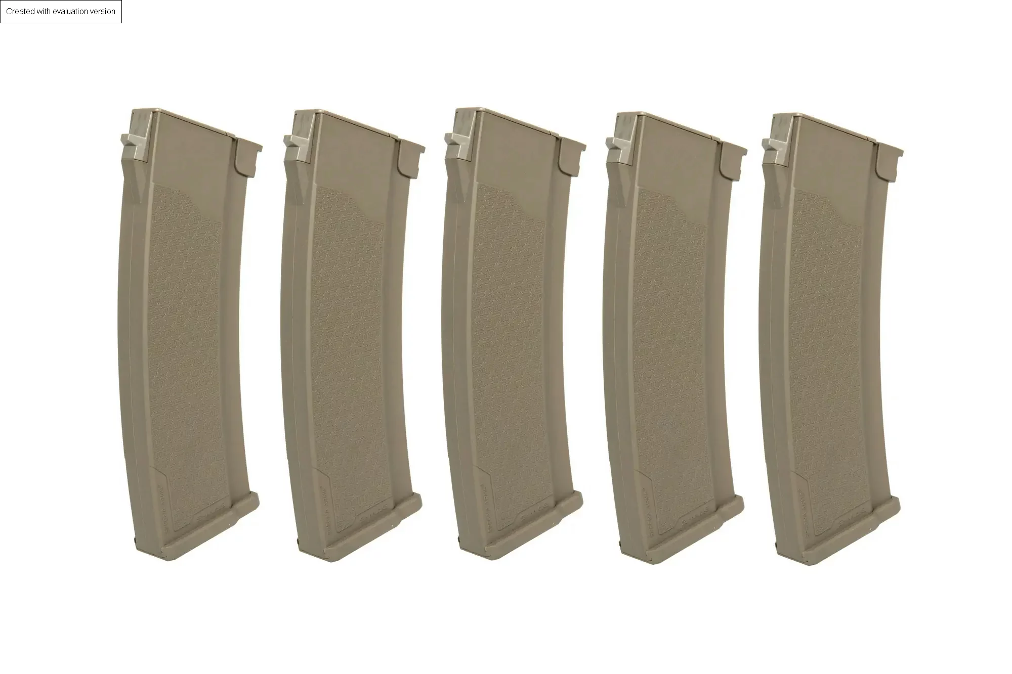 Zestaw 5 magazynków ASG S-Mag do serii J - Hi-cap - tan (SPE-05-032797) SPECNA ARMS - widok 2