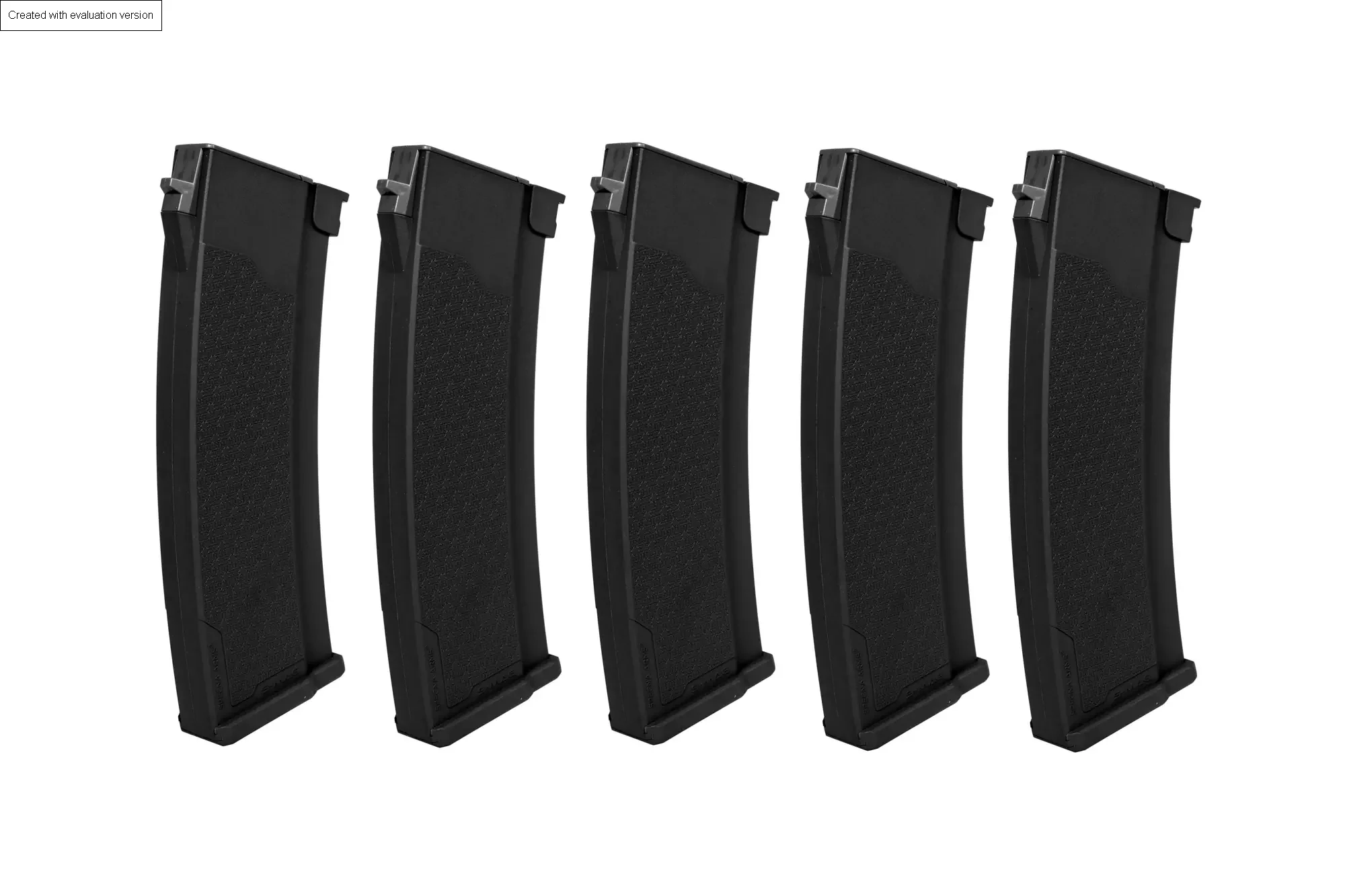 Zestaw 5 magazynków ASG S-Mag do serii J - Hi-cap - czarny (SPE-05-032796) SPECNA ARMS - widok 2