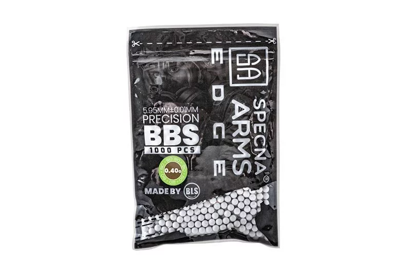 Kulki ASG precyzyjne Specna Arms EDGE BIO 0.40g - 1000szt - białe (SPE-16-027224)