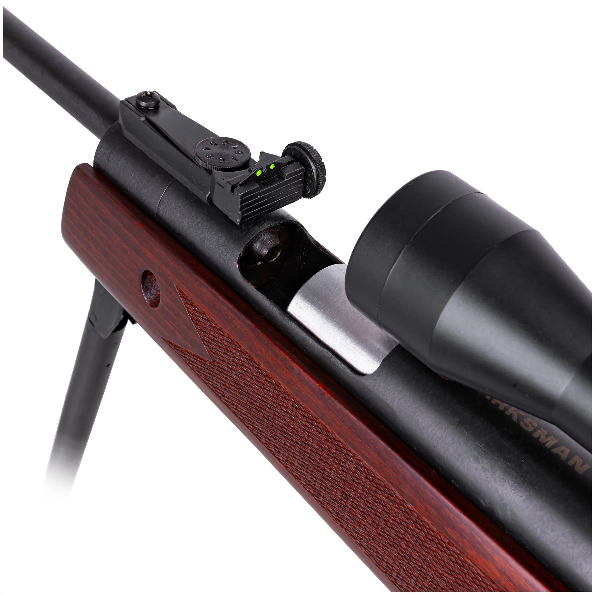Karabinek wiatrówka Marksman 2362 gen.2 5,5 mm + luneta 4x32 drewno - dolny nac. (2362) - widok 5