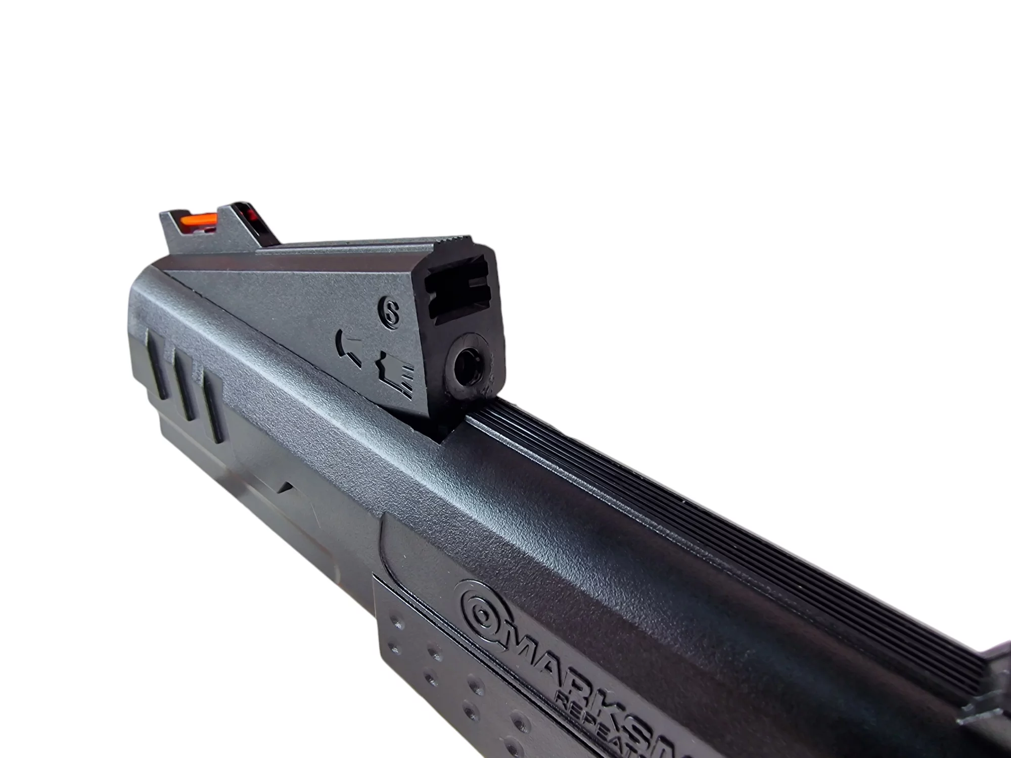 Pistolet wiatrówka MARKSMAN Repeater 1018 4,5 mm BB's / Diabolo / Lotki 1-strzałowy sprężyna +200 BBs (M-1018-45) - widok 6