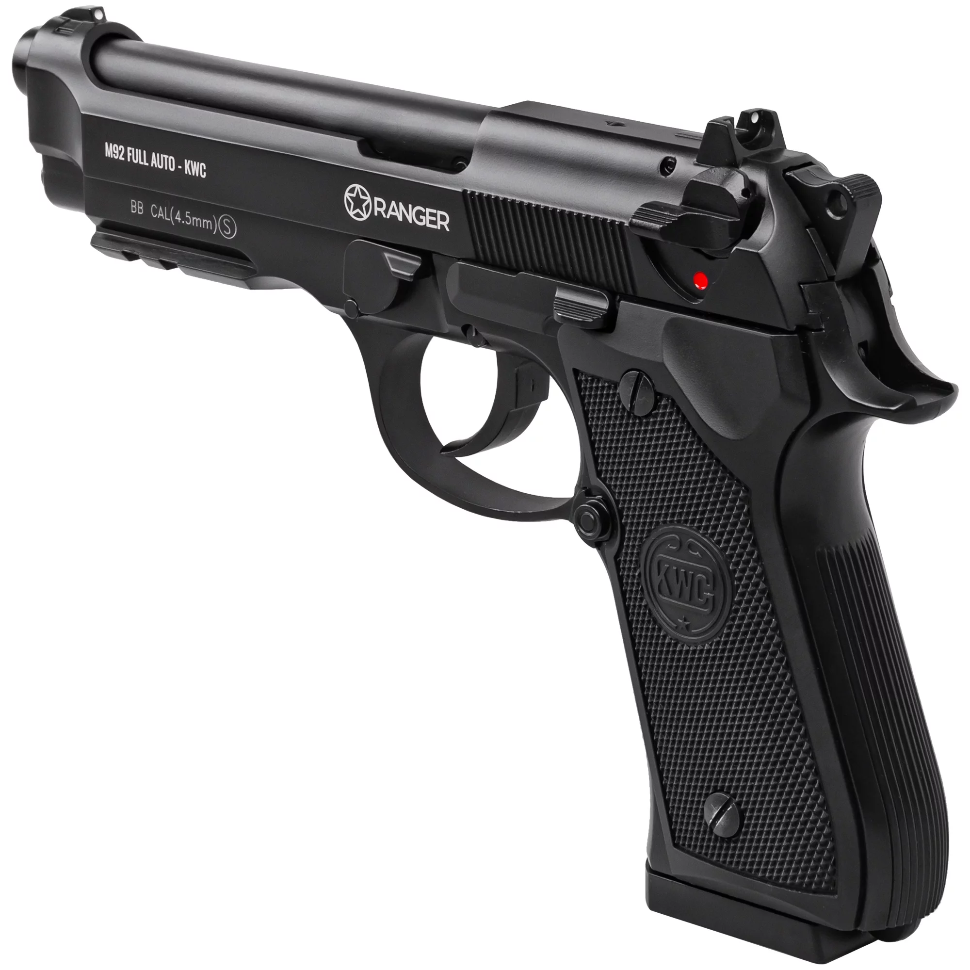 Pistolet wiatrówka RANGER M92 FULL AUTO BLOWBACK k.4,5BBs 18-strzał. KWC (AAKCMF230AZB) - widok 5