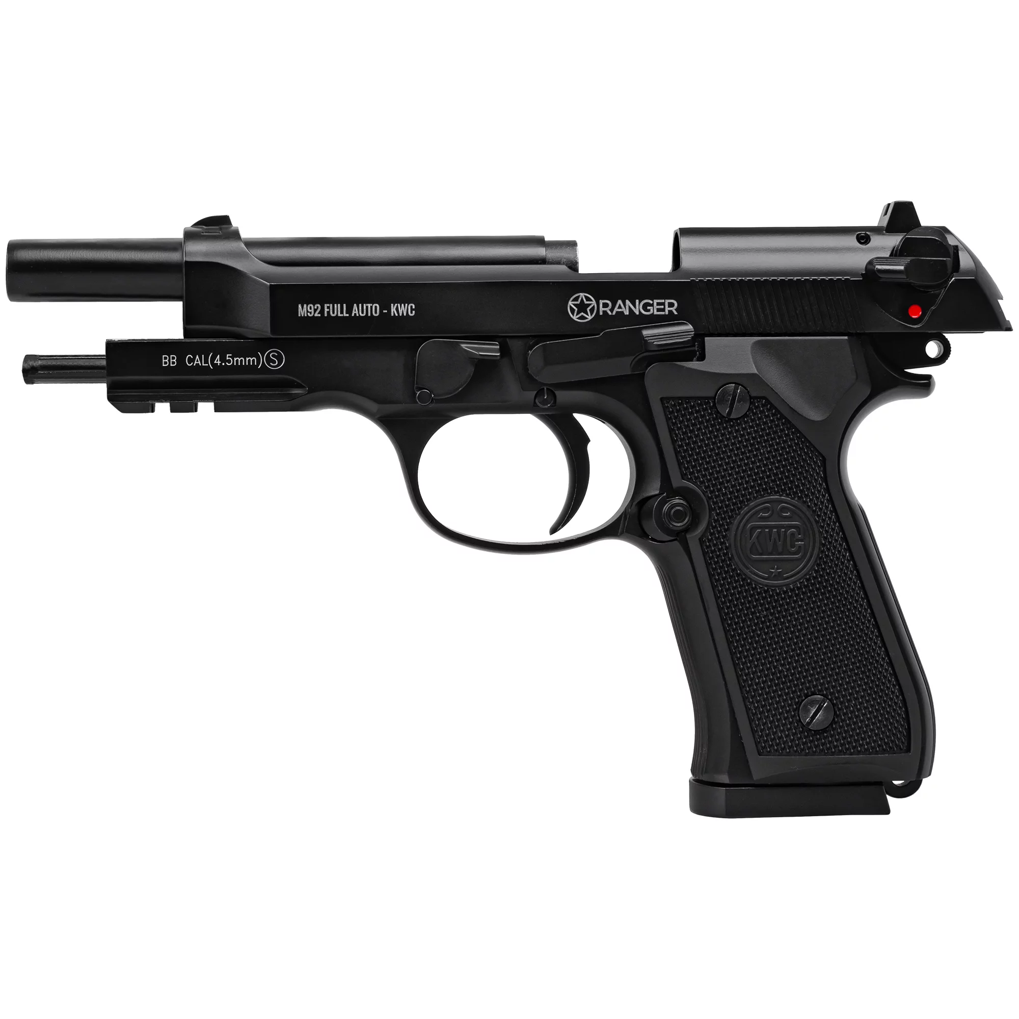 Pistolet wiatrówka RANGER M92 FULL AUTO BLOWBACK k.4,5BBs 18-strzał. KWC (AAKCMF230AZB) - widok 2