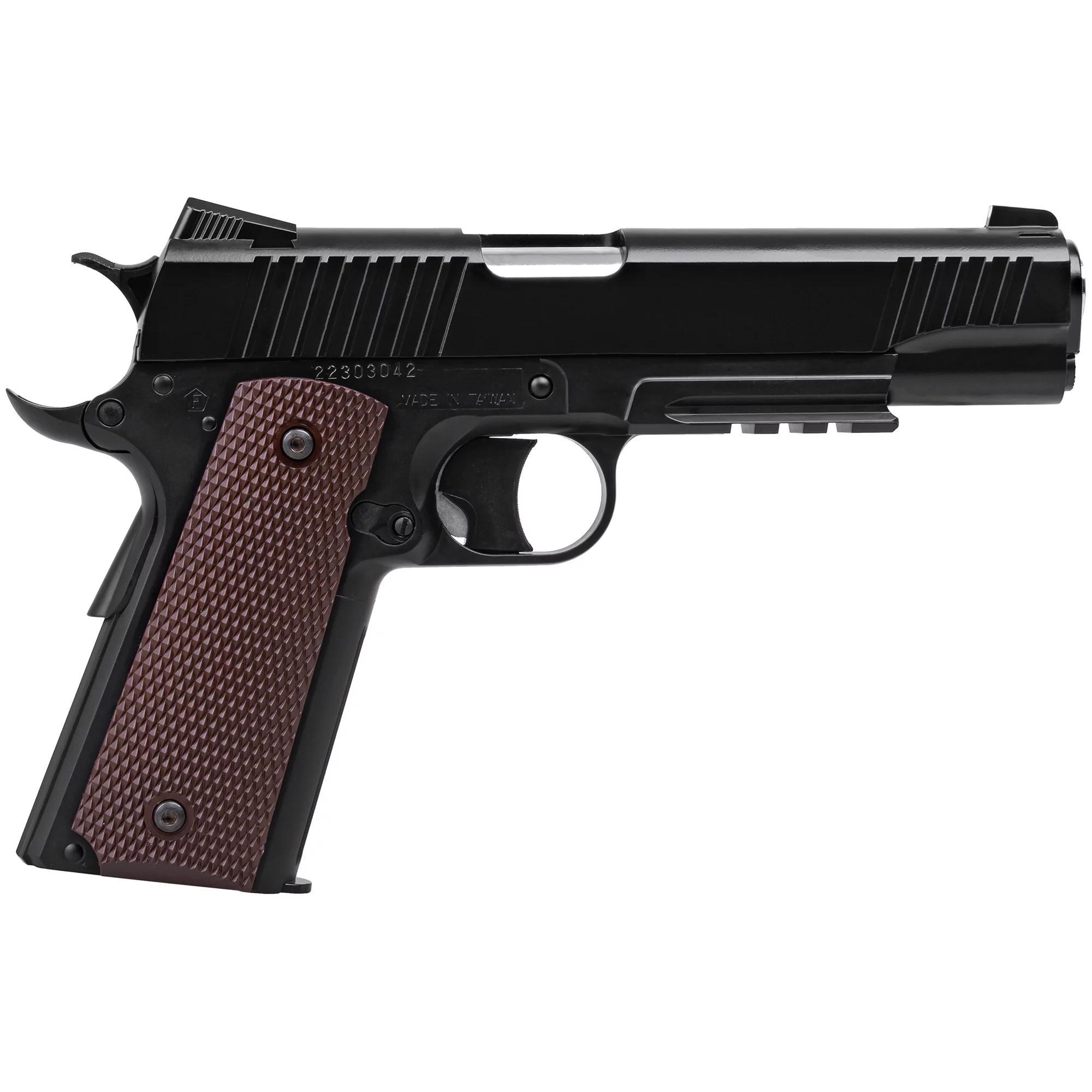 Pistolet wiatrówka RANGER 1911 M45A1 CQBP k.4,5BBs 21-strz. METAL SLIDE KWC (AAKCMD401AZB) - widok 2