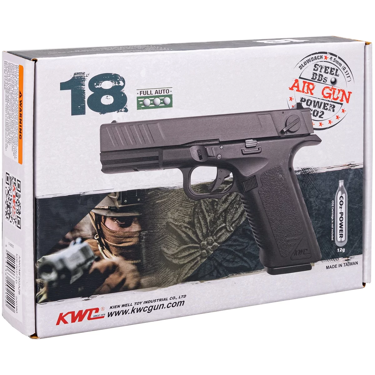 Pistolet wiatrówka RANGER GL18 FULL AUTO BLOWBACK k.4,5BBs 18-strzał. KWC (AAKCMF202AZB) - widok 6