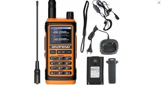 Radiotelefon krótkofalówka BAOFENG UV-17E Pomarańczowa - 1 szt.