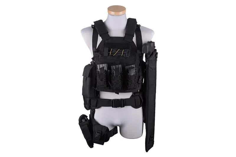 Modułowy panel udowy z kaburą - oliwkowy (GFT-29-000568) GFC TACTICAL - widok 3
