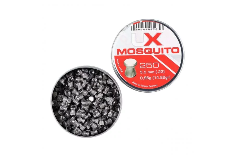 Śrut 5,5 mm Diabolo UMAREX Mosquito płaski 250szt (4.1920.1) - widok 2