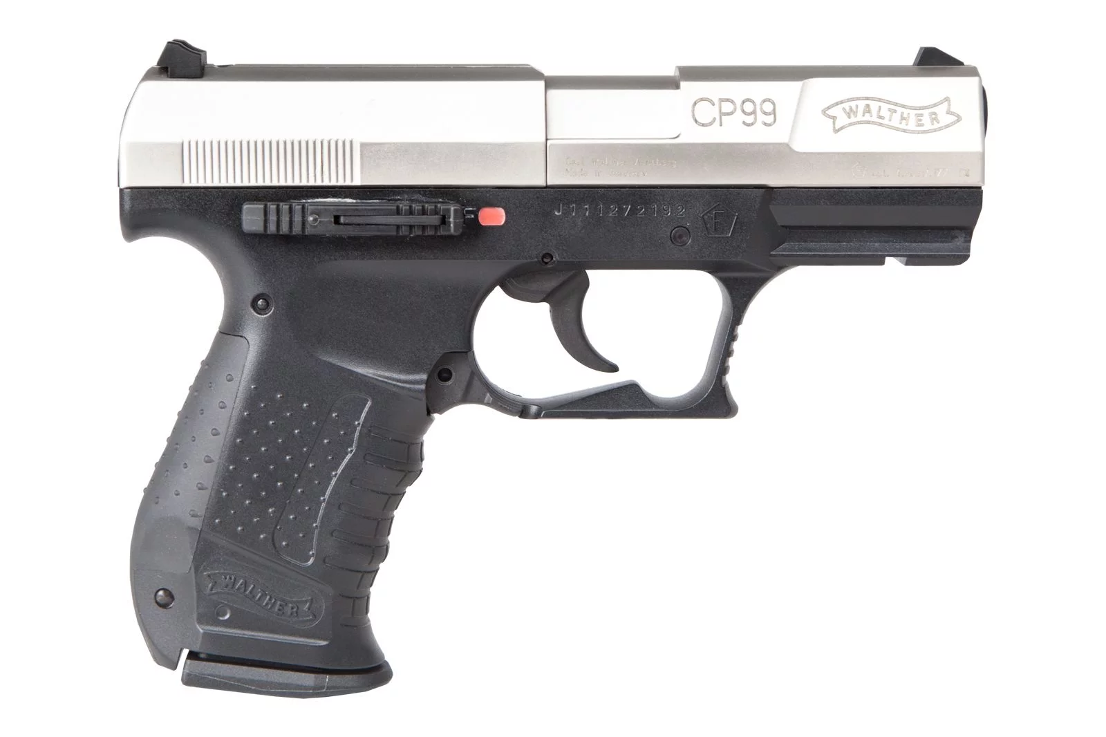 Pistolet wiatrówka WALTHER CP99 Nikiel 8-strzał. CO2 4,5 mm Diabolo (412.00.01) - widok 5