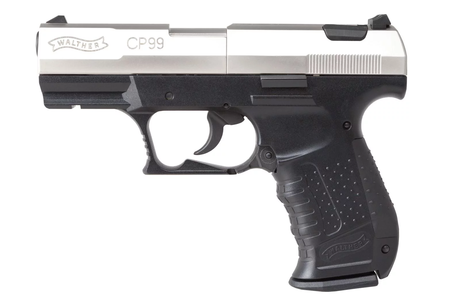 Pistolet wiatrówka WALTHER CP99 Nikiel 8-strzał. CO2 4,5 mm Diabolo (412.00.01) - widok 2