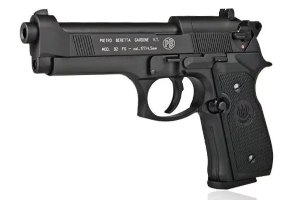 Pistolet wiatrówka BERETTA 92 FS 4,5 mm Diabolo gwint 8-strzał. CO2 (419.00.00) - widok 2