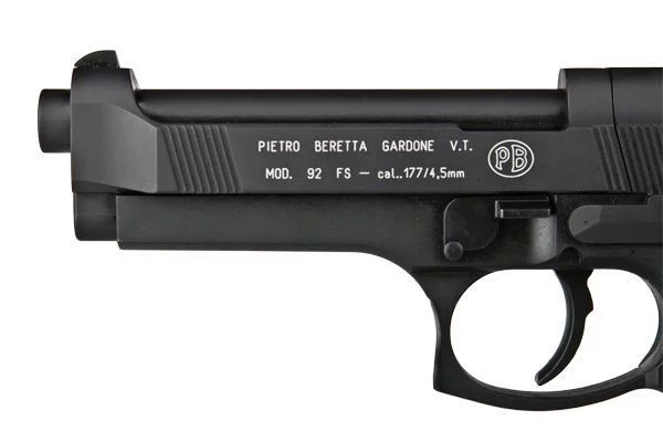 Pistolet wiatrówka BERETTA 92 FS 4,5 mm Diabolo gwint 8-strzał. CO2 (419.00.00) - widok 4