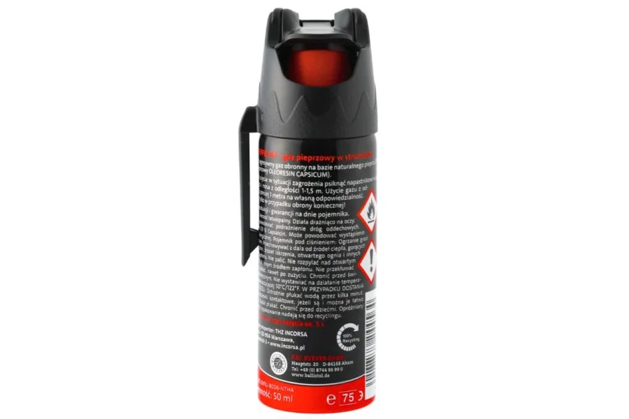 Gaz pieprzowy Klever KO Defenol Jet (strumień) 50 ml (24430-PL) - widok 2
