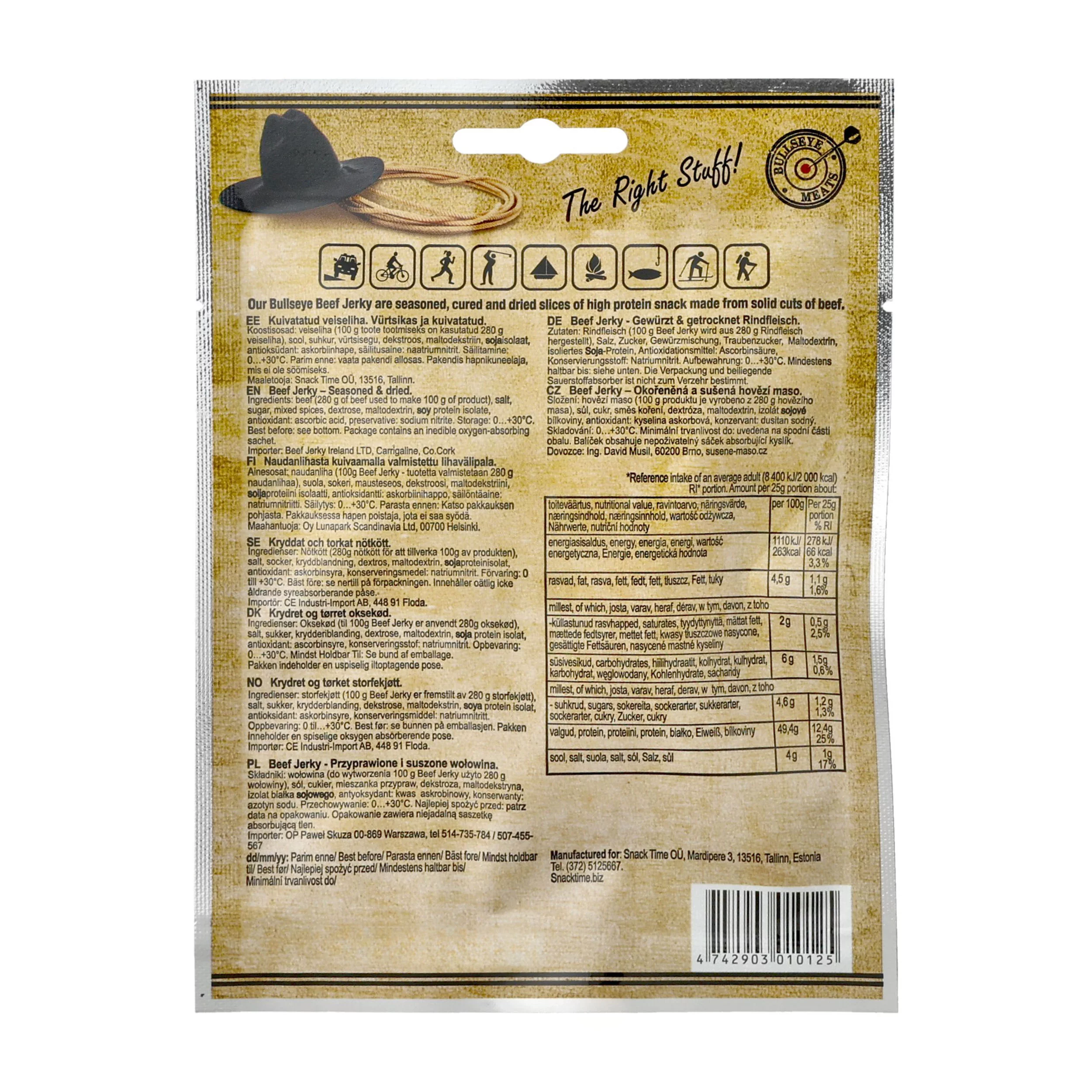 Wołowina Beef Jerky Classic 25 g (838-000) - widok 2