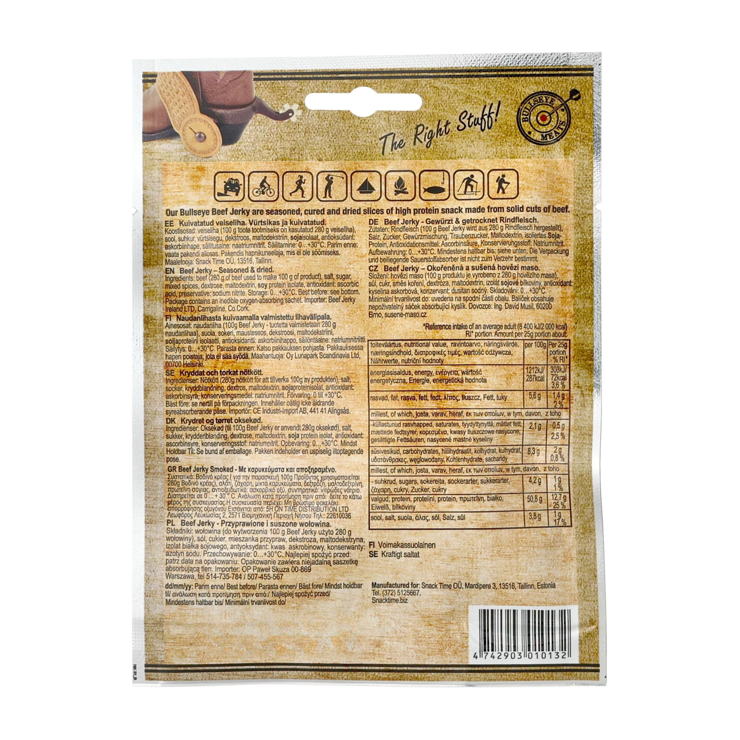 Wołowina Beef Jerky Smoked 25 g (838-002) - widok 2