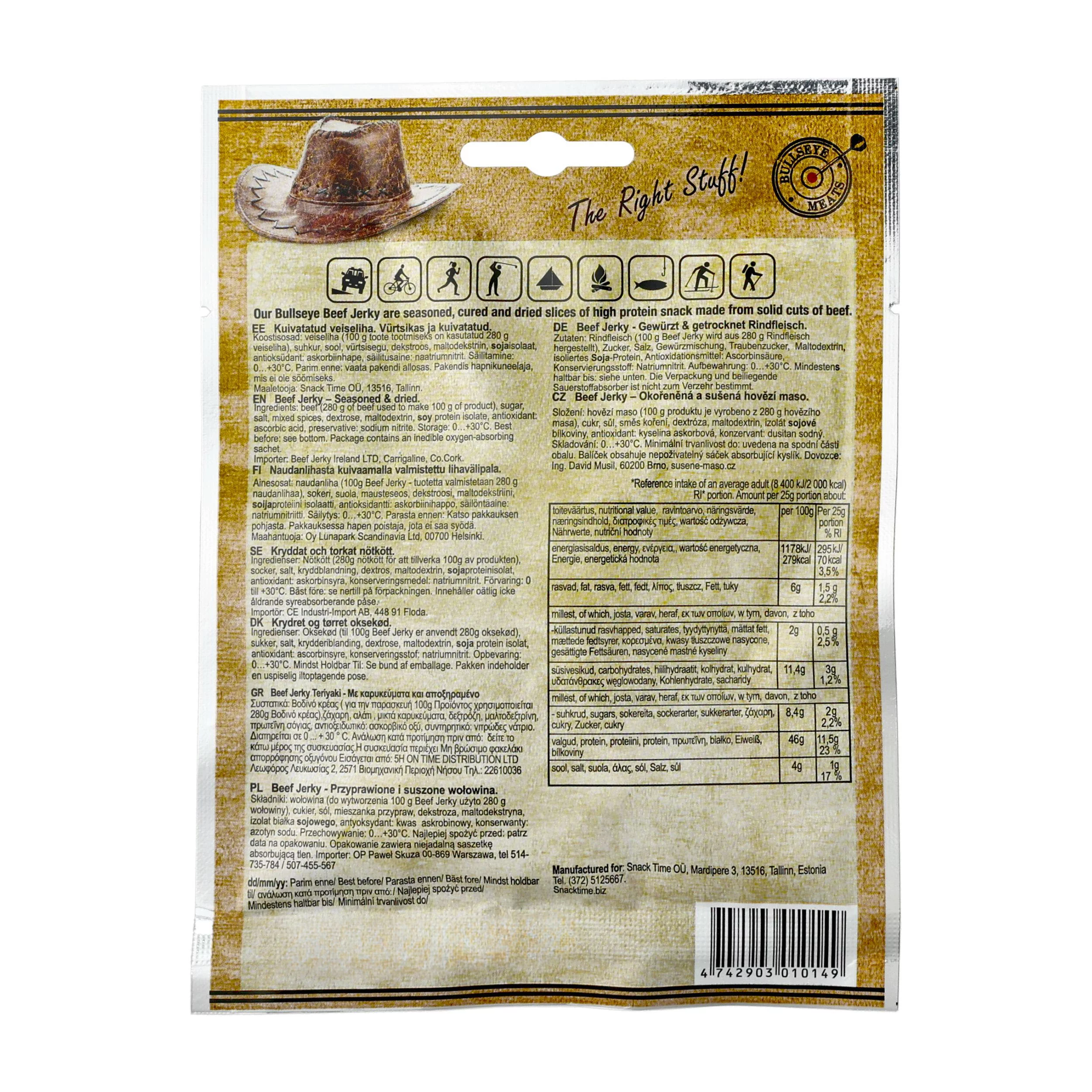 Wołowina Beef Jerky Teriyaki 25 g (838-003) - widok 2