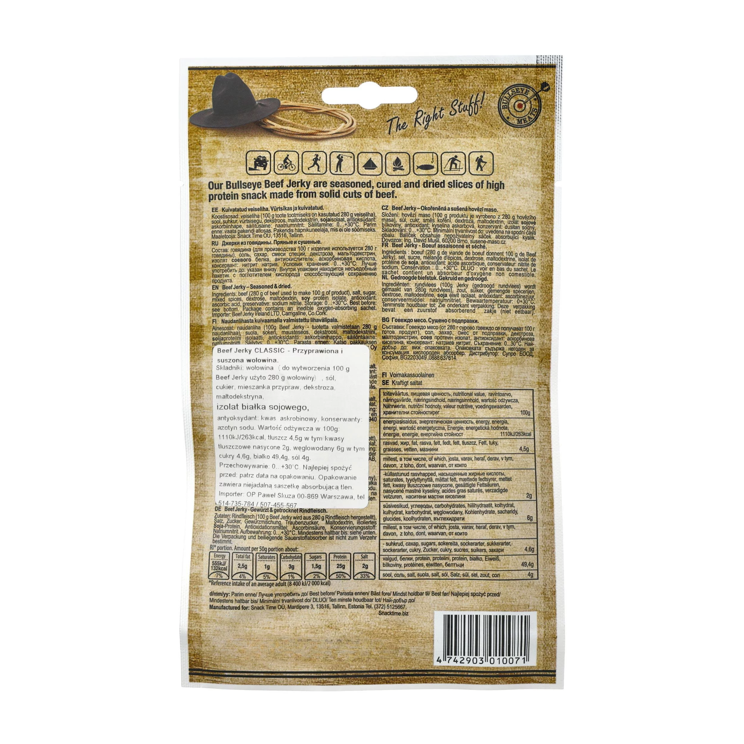 Wołowina Beef Jerky Classic 50 g (838-005) - widok 2