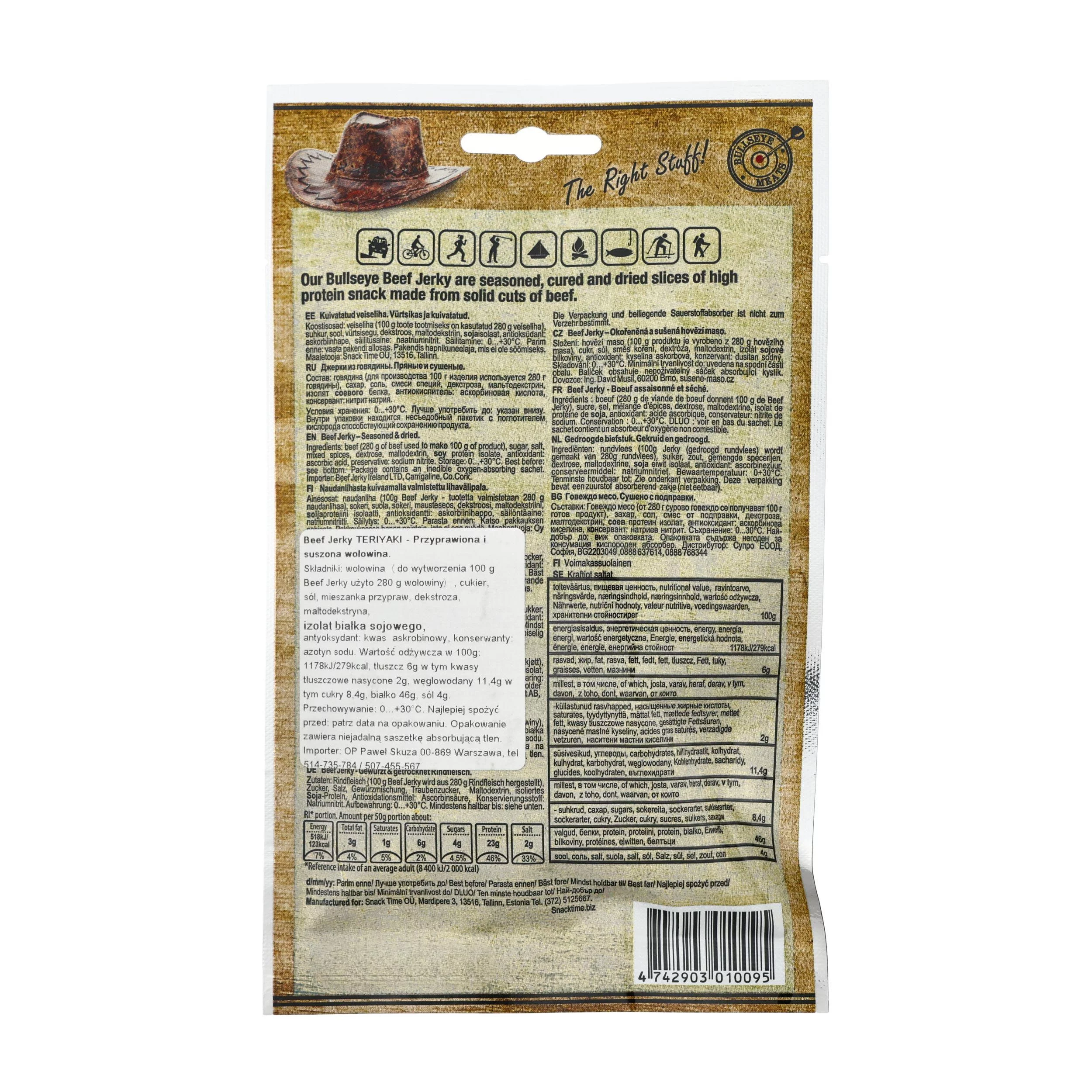 Wołowina Beef Jerky Teriyaki 50 g (838-008) - widok 2
