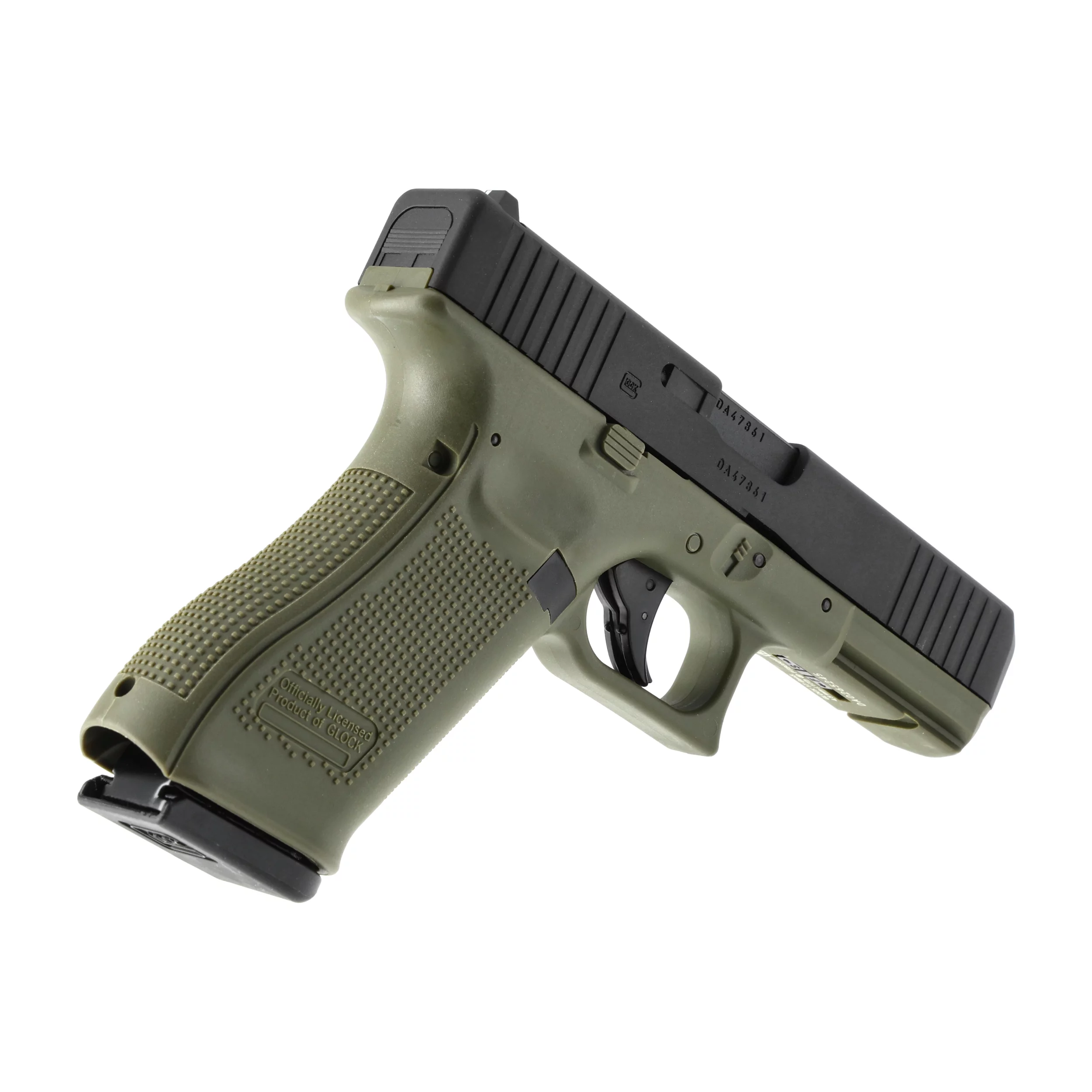 Pistolet wiatrówka Glock 17 gen 5. 4,5 mm BB BlowBack 18-strzał. czarno zielony (5.8471) - widok 2