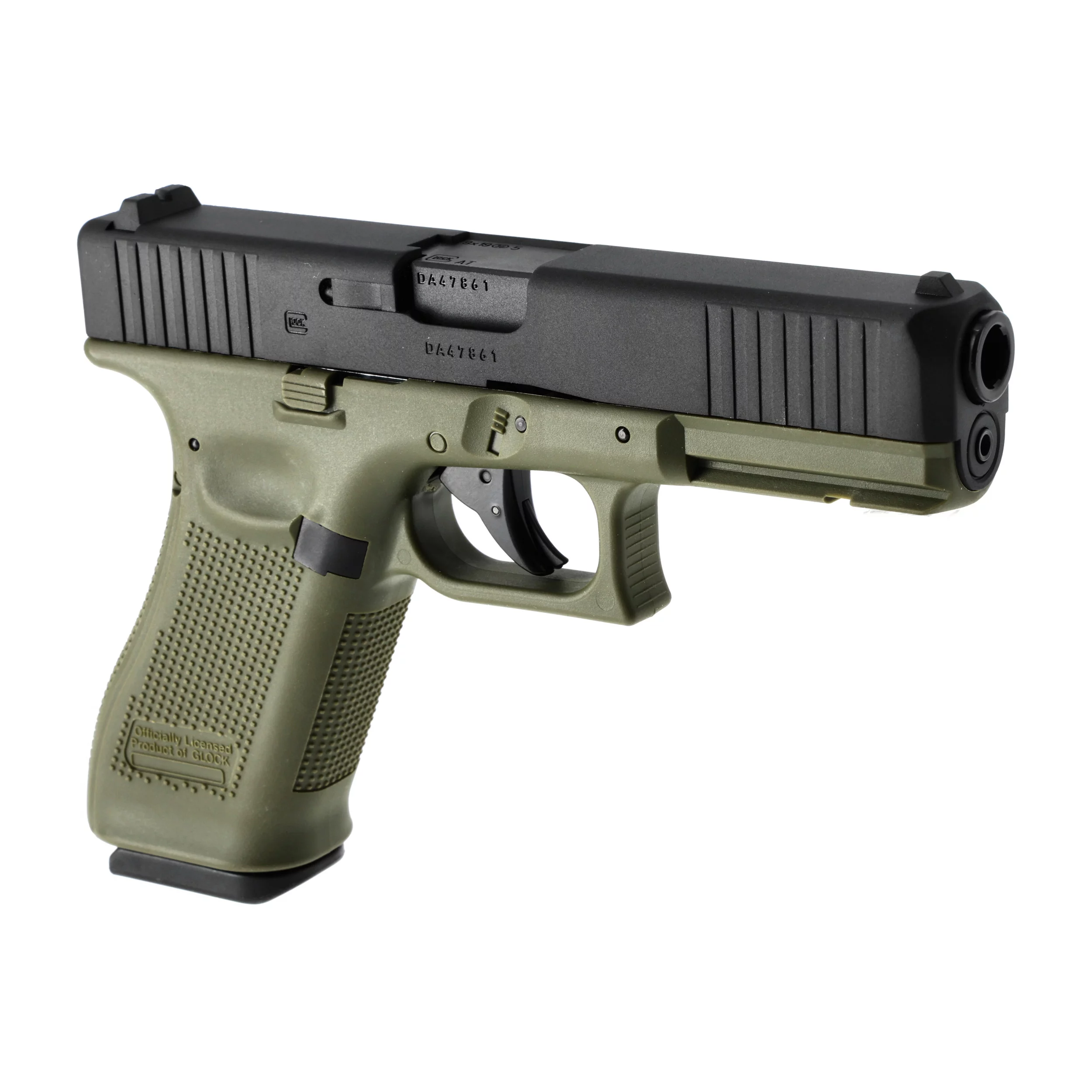 Pistolet wiatrówka Glock 17 gen 5. 4,5 mm BB BlowBack 18-strzał. czarno zielony (5.8471) - widok 6