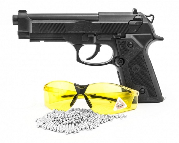 Pistolet wiatrówka BERETTA ELITE II ZESTAW (okulary+śrut) 4,5 mm BB 19-strzał CO2 (5.8090)