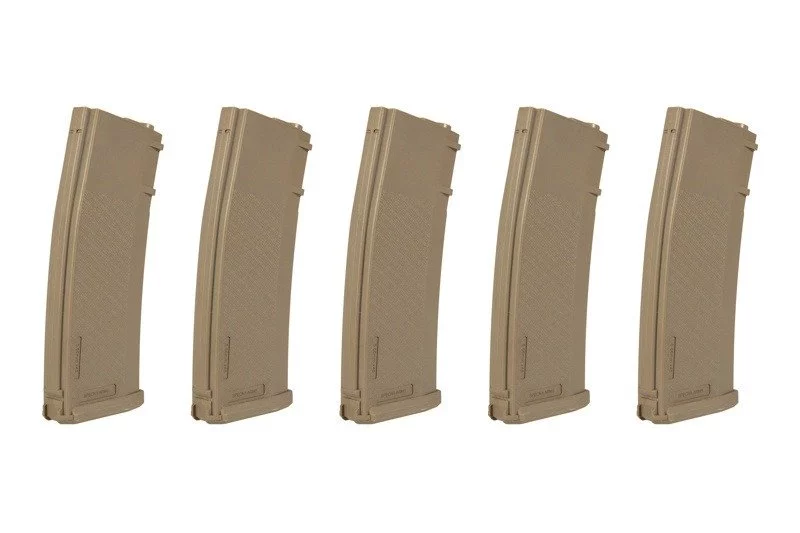 Zestaw 5 magazynków S-Mag Mid-Cap na 125 kulek - tan (SPE-05-025720) SPECNA ARMS - widok 2