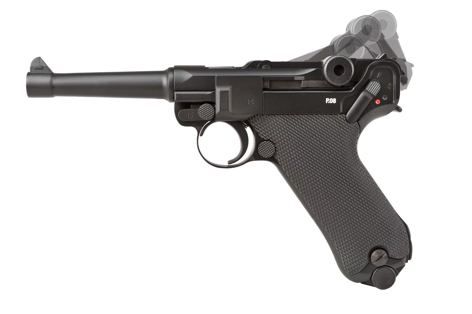 Pistolet wiatrówka UMAREX LEGENDS P.08 4,5 mm BB CO2 mm BB (5.8142) - widok 6
